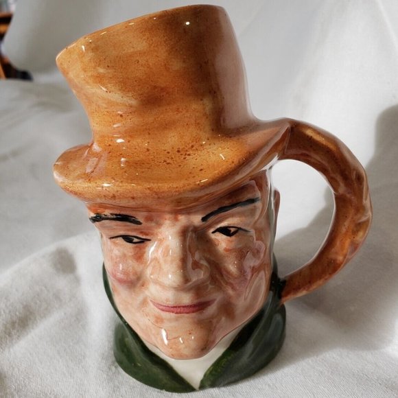 Vintage Hand Painted Staffordshire Artone Bill Sykes Toby Character Jug 3" - Picture 1 of 4